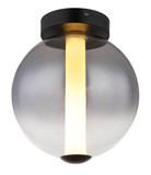 Globo Lacy LED Deckenleuchte 19W Warmweiß Schwarz Matt, Metall Ø25cm 15798D