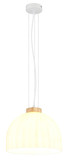 Globo Pendelleuchte Swanson E27 Weiß matt Metall Glas Ø30cm