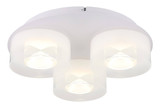 Globo LED Deckenleuchte Belinda 18W neutralweiss Weiß matt Metall Glas Ø38cm