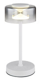 Globo Belinda LED Tischleuchte 6W Neutralweiß Weiß, Metall Ø15cm 16024TWR