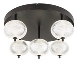 Globo Aida LED Deckenleuchte 33W CCT Schwarz Matt, Metall Memoryfunktion Ø15cm 16042-5D