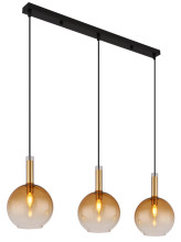 Globo Marinella E14 Hängeleuchte 3-fach 40W Schwarz Matt, Metall Ø20cm 16048-3H