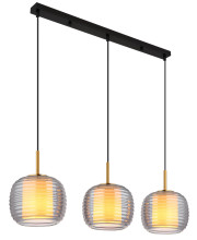 Globo Lampigna E27 Hängeleuchte 3-fach 60W Schwarz Matt, Metall Ø21cm 16049-3H