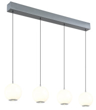 Globo Simmons LED Hängeleuchte 40W CCT Grau Matt, Metall Memoryfunktion Ø15cm 16062-4H