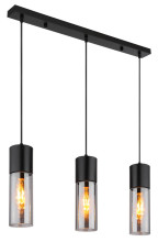 Globo Annika E27 Hängeleuchte 3-fach 25W Schwarz Matt, Metall Ø9cm 21000-3HBN