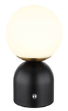 Globo Julsy LED Tischleuchte 2,50W CCT Schwarz Matt, Metall Ø12cm 21006S