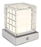 Globo Lunki LED Tischleuchte 2,50W CCT Nickel Matt, Metall 13cm 21009W