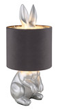 Globo Rabbit E27 Tischleuchte 25W Silberfarben Matt Ø18cm 21633S