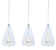 Globo Vera E14 Hängeleuchte 3-fach 40W Weiß, Metall 150cm 30230307