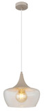 Globo Pendelleuchte Arola E27 Sandfarben matt Metall Glas Ø30cm
