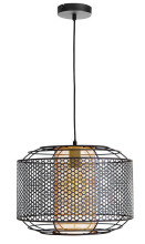 Globo Denton E27 Hängeleuchte 40W Schwarz, Metall Ø40cm 30790145