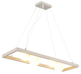 Globo Pendelleuchte Nanda 4-flammig G9 Sandfarben matt opal Metall Glaskugeln 150x84cm