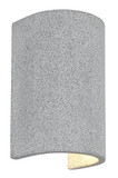 Globo Außenwandleuchte Ferguson 2-flammig G9 IP54 Weiß matt hellgrau Aluminium Druckguss Beton 19x11,5cm