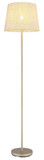 Globo Stehleuchte Joris E27 Champagnerfarben beige Metall Textil 151cm