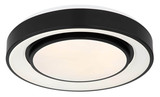 Globo LED Deckenleuchte Sully 24W dimmbar Fernbedienung CCT warm-/tageslichtweiss Schwarz Metall Ø38cm