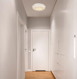 Globo Casoli LED Deckenleuchte 16,50W Warmweiß Weiß Sparkle-Dekor Ø35cm 41628-18BH