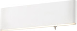 Globo LED Wandleuchte Siegfried 12W warmweiss Weiß Aluminium 29,5x8cm