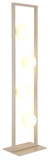 Globo Stehleuchte Nanda 4-flammig G9 Sandfarben matt opal Metall Glaskugeln 110cm