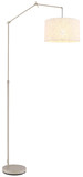 Globo Stehleuchte Rom E27 Sandfarben beige Metall Leinen 200cm