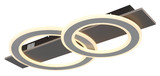 Globo LED Deckenleuchte Jayden 40W warmweiss Anthrazit gebürstet grau gebürstet Metall 63x35cm