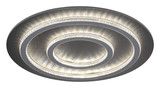 Globo LED Deckenleuchte Jayden 60W dimmbar Fernbedienung CCT warm-/tageslichtweiss Schwarz matt klar Metall Kunststoffkristalle Ø55cm