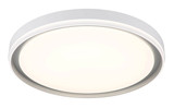 Globo LED Deckenleuchte Janice RGBW LED 48W dimmbar Fernbedienung CCT warm-/neutral-/tageslichtweiss Weiß matt silber Metall Ø50cm