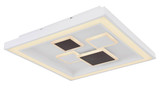 Globo LED Deckenleuchte Nolo 50W dimmbar Fernbedienung CCT warm-/tageslichtweiss Weiß Metall 48x48cm