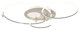 Globo LED Deckenleuchte Deon 80W CCT warm-/neutral-/tageslichtweiss Weiß matt Metall Grau gebürstet 108x95cm