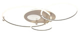Globo LED Deckenleuchte Deon 80W CCT warm-/neutral-/tageslichtweiss Weiß matt Metall Champagner 108x95cm