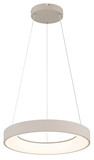 Globo LED Pendelleuchte Gallegos 48W dimmbar Fernbedienung CCT warm-/tageslichtweiss Sandfarben matt Metall Aluminium Ø50cm