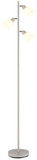 Globo Stehleuchte Trent 3-flammig E14 Sandfarben matt Metall Glas 161cm