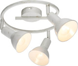 Globo Caldera E14 Strahler 3-fach 40W Weiß, Metall 18,5cm 54648-3