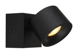 Globo Rae LED LED Strahler 6W Warmweiß Schwarz Matt, Metall Ø7,2cm 56961-1B