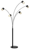Globo Lucero GX53 Stehleuchte 5-fach 7W Warmweiß Schwarz Matt, Metall Ø8,2cm 57852S