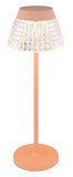 Globo Lora LED Tischleuchte 1W Warmweiß Pfirsichfarben Matt, Metall Ø13,5cm 58456P