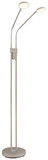 Globo LED Stehleuchte Silvio 2-flammig 2x 6,5W dimmbar CCT warm-/neutralweiss Sandfarben matt Metall 173cm