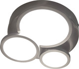 Globo Neo Deckenleuchte 3-fach 25W Silberfarben, Metall 7,4cm 61400301