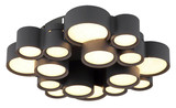 Globo LED Deckenleuchte Darla 28W warmweiss Anthrazit matt Metall Ø45cm