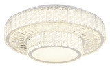 Globo LED Deckenleuchte Mucky 50W dimmbar Fernbedienung CCT warm-/tageslichtweiss Verchromt klar Metall K5 Kristalle Ø50cm