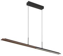 Globo Quito LED Hängeleuchte 24W Neutralweiß Schwarz Matt, Metall 150cm 67182