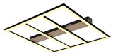Globo LED Deckenleuchte Froomy 48W warmweiss Schwarz matt Metall 60x60cm
