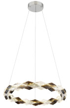 Globo Karilion LED Hängeleuchte 36W Neutralweiß Verchromt, Metall Ø55cm 67318H1