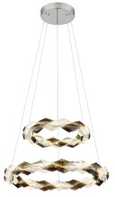 Globo Karilion LED Hängeleuchte 50W Neutralweiß Verchromt, Metall Ø55cm 67318H2