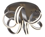 Globo Kuni LED Deckenleuchte 37,50W CCT Grau Dunkel, Metall Fernbedienung Nachtlicht Memoryfunktion 25cm 67335-45