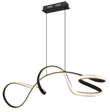 Globo Swirl LED Hängeleuchte 40W Neutralweiß Schwarz Matt, Metall 120cm 67341S