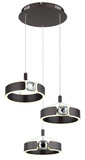 Globo LED Pendelleuchte Hendricks 36W warmweiss Bronzefarben gebürstet Metall Ø44cm