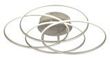 Globo LED Deckenleuchte Kombos 55W neutralweiss Nickel matt Metall Aluminium Ø51,5cm