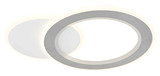 Globo LED Deckenleuchte Mavis 21W dimmbar Fernbedienung CCT warm-/tageslichtweiss Weiß matt gebürstet Metall Aluminium 51x38cm