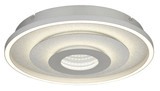 Globo LED Deckenleuchte Miles 30W CCT warm-/neutral-/tageslichtweiss Silberfarben gebürstet Metall Aluminium Ø40cm