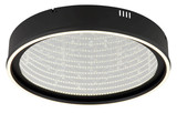 Globo LED Deckenleuchte Mirrora 40W dimmbar Fernbedienung CCT warm-/tageslichtweiss Schwarz matt verspiegelt 3D Effekt Metall Glas Ø51,5cm